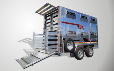 Hydraulic Double Deck Livestock Trailer