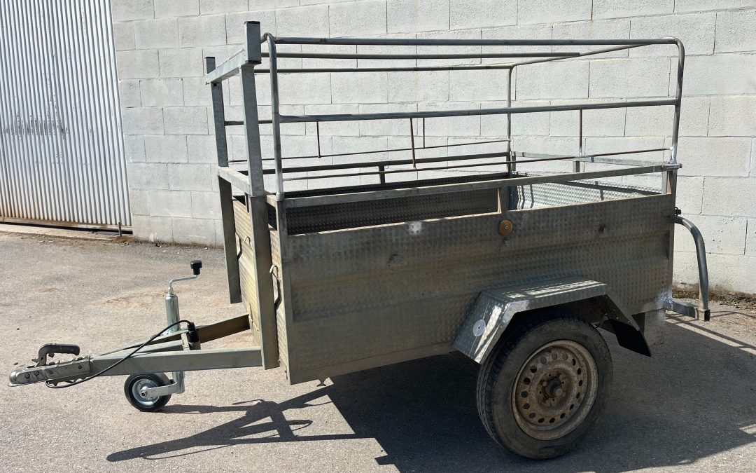 Remolque galvanizado 1,60×1,20 usado