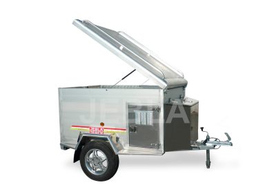 Remolque caza de aluminio de 1,60×1,20×0,75